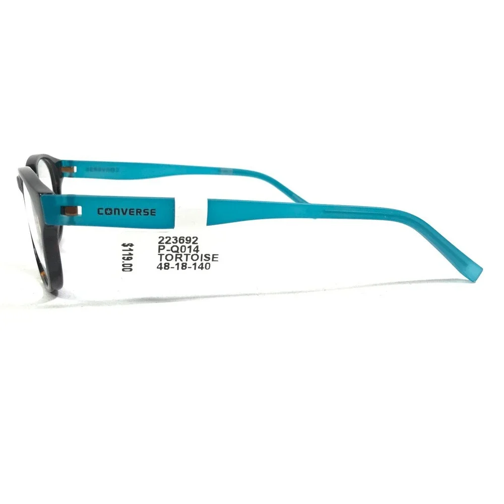 Converse Kids Eyeglasses Frames Q014 UF TORTOISE Brown Tortoise Blue 48-18-140